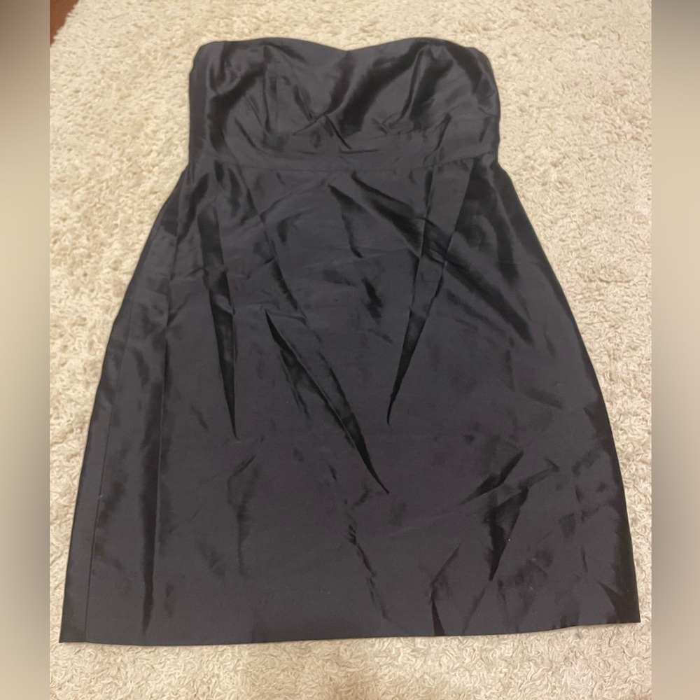 Lynn Lugo Strapless Silk Dress